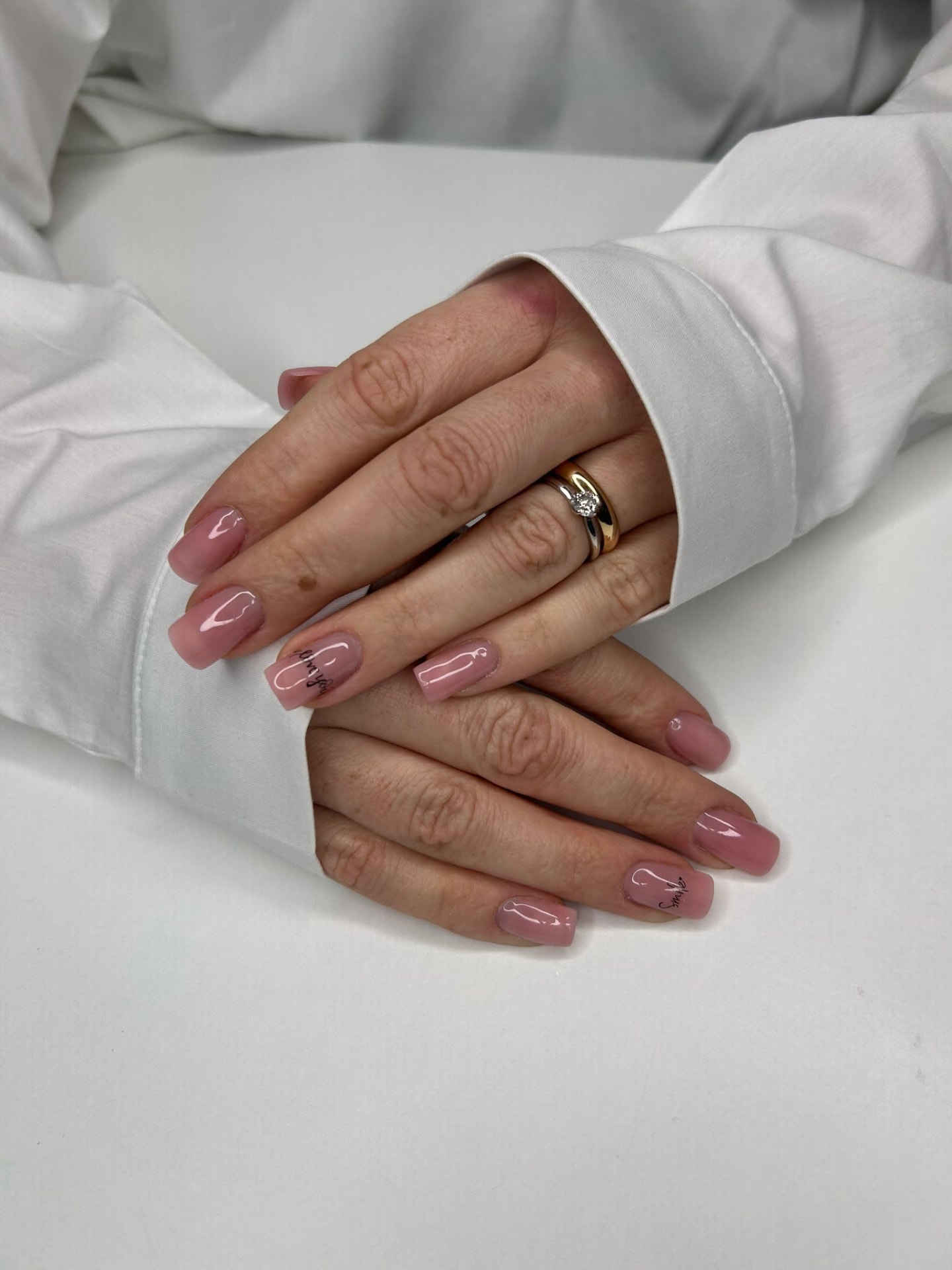 Nude Pink Manicure - La Belle Salon.Spa