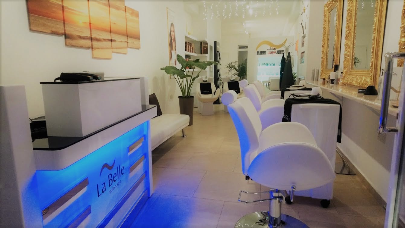 Interior of La Belle Salon.Spa in Buġibba, Malta